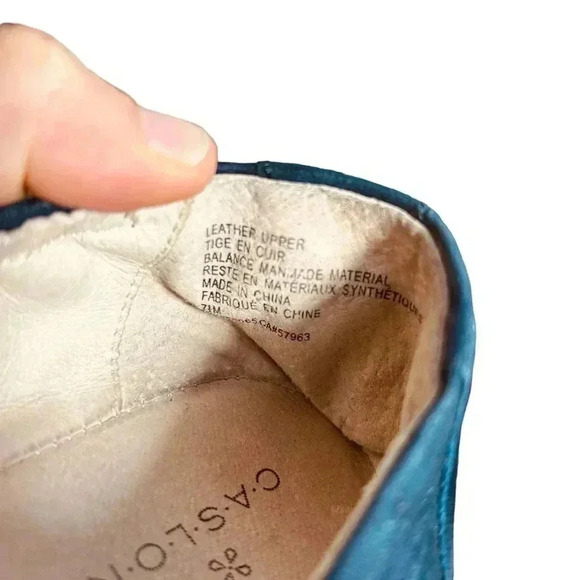 Caslon Rylee Blue Suede Penny Loafer Slip on Shoe Flat Women Size 7.5 - Picture 4 of 6